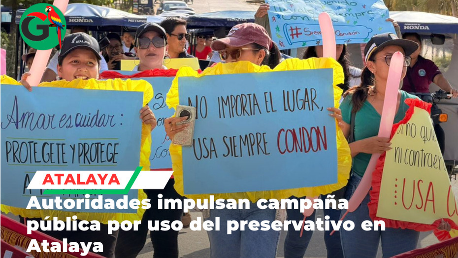 Pasacalle promueve uso responsable del condón en Atalaya