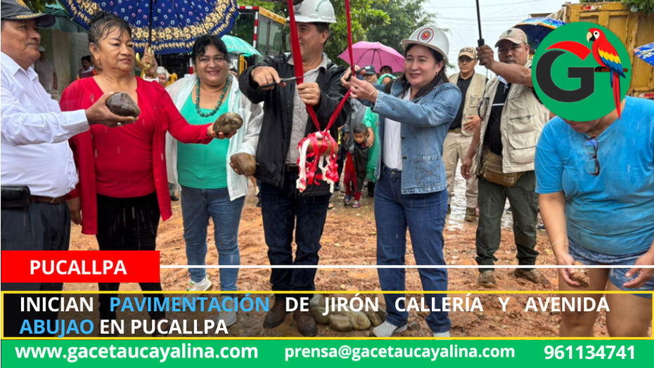 Inician pavimentación de jirón Callería y avenida Abujao en Pucallpa