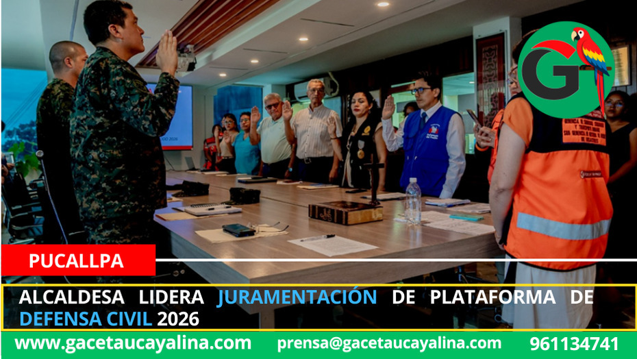 Alcaldesa lidera juramentación de plataforma de defensa civil 2026