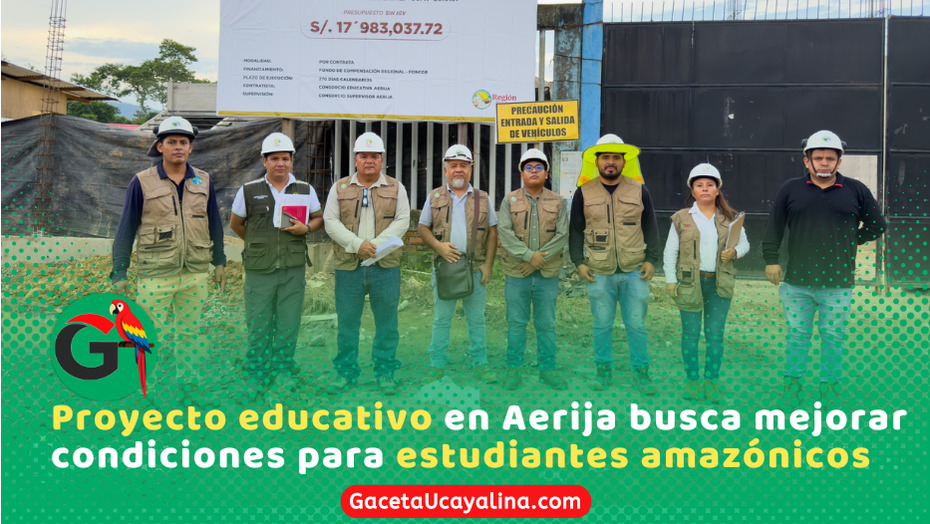 Retoma obra educativa con 58% de avance en Aerija - Atalaya