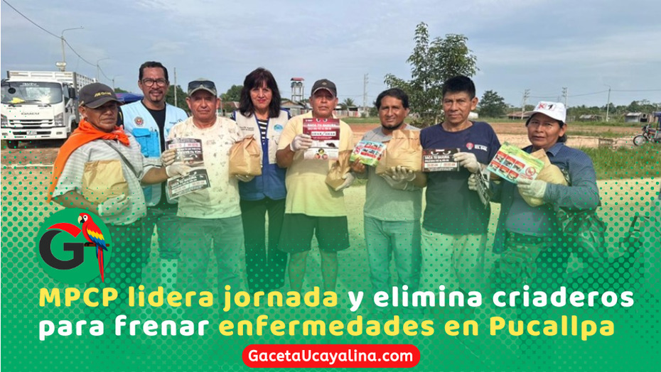 Recolectan más de siete toneladas en jornada contra dengue en Pucallpa