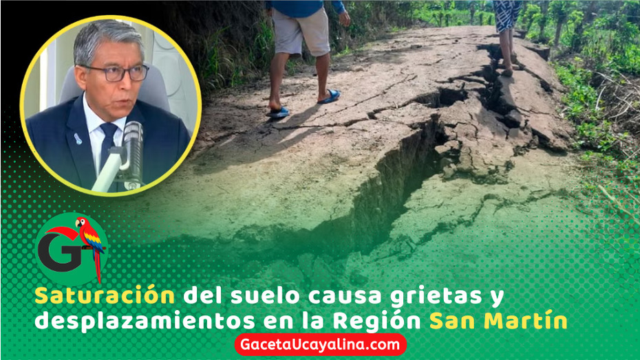 Grietas en suelo dejan 120 damnificados por lluvias en San Martín