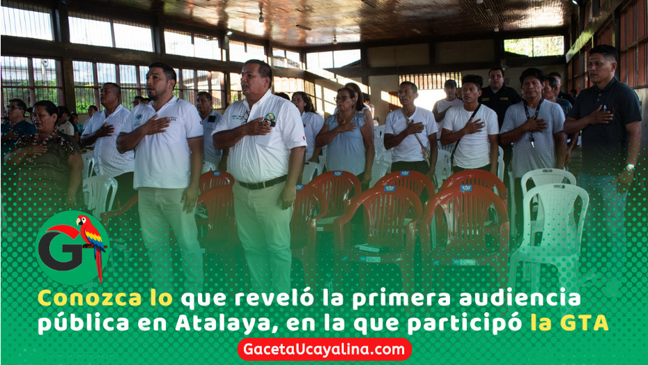 Audiencia pública en Atalaya presenta avances 2026