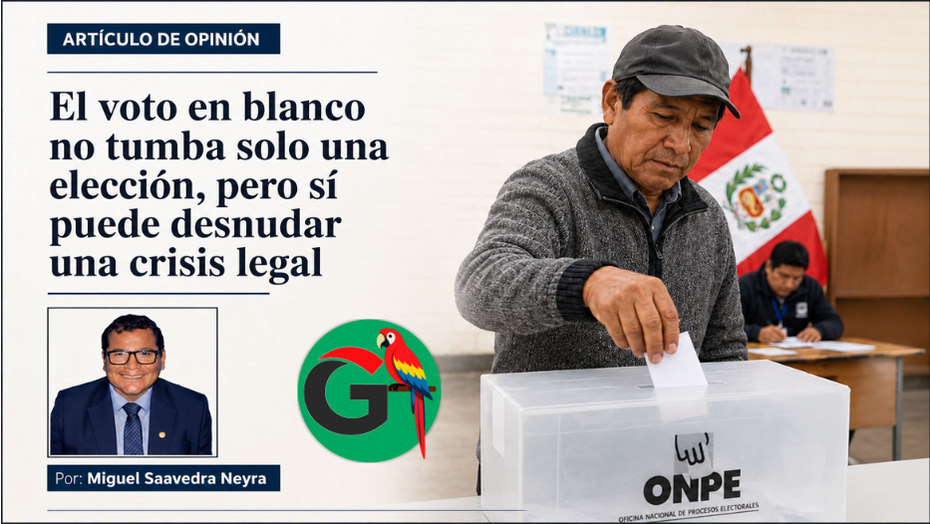 El voto en blanco no tumba solo una elección, pero sí puede desnudar una crisis legal